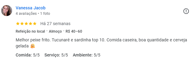 Avaliação Google Vinnacretys