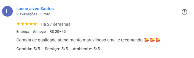 Avaliação Google Vinnacretys