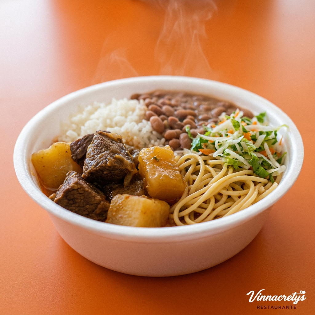 Carne Guisada com Macaxeira